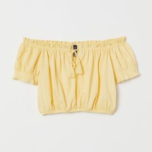 H&M Yellow off the shoulder